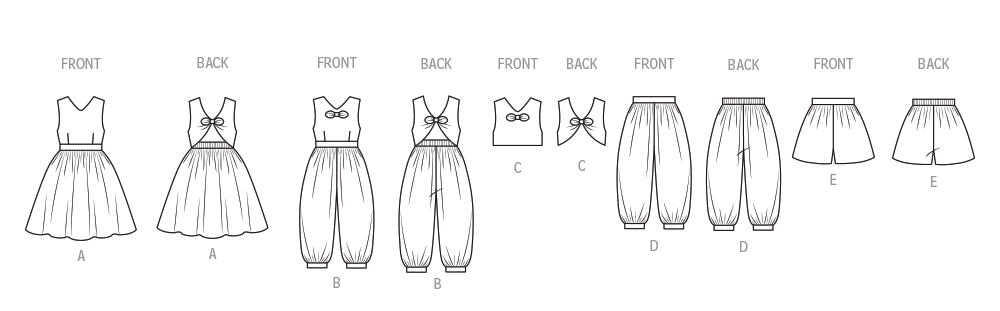 New Look N6833 sewing pattern envelope showing children's dress and playsuit