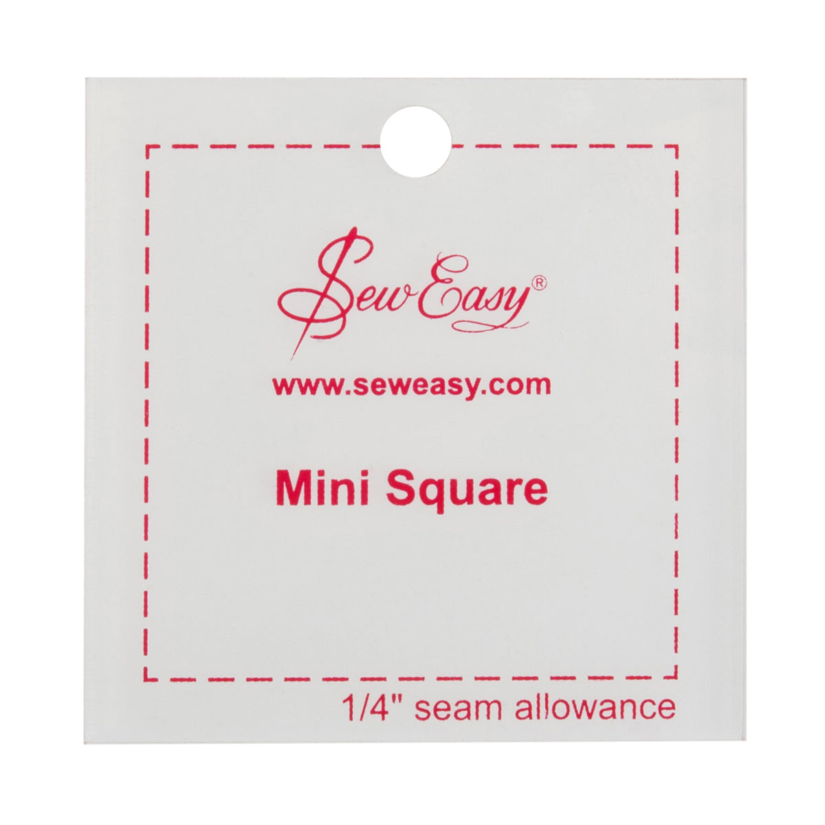 Clear mini square patchwork template