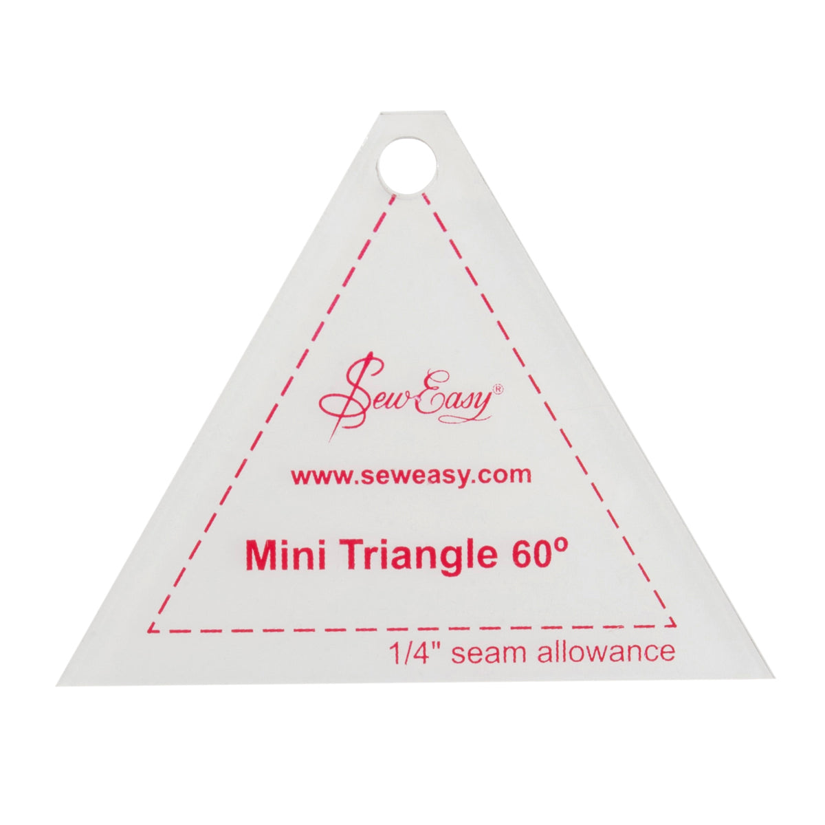 Clear mini 60 degree triangle patchwork template