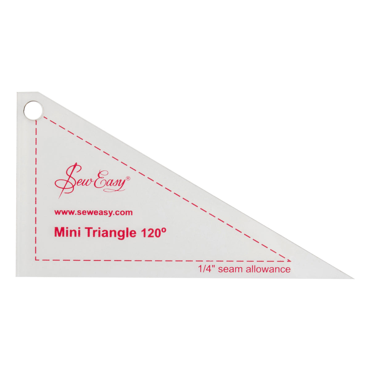 Clear mini 120 degree triangle patchwork template