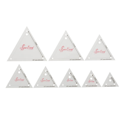 Set of 8 clear Sew Easy mini triangle patchwork templates