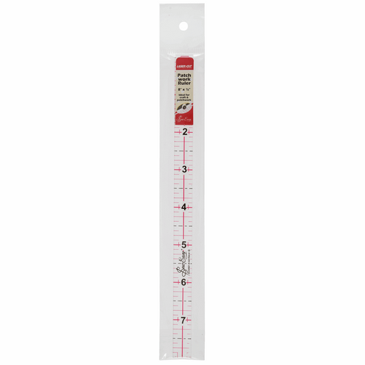 Sew Easy Quilting Patchwork Ruler - 8 x 0.5in