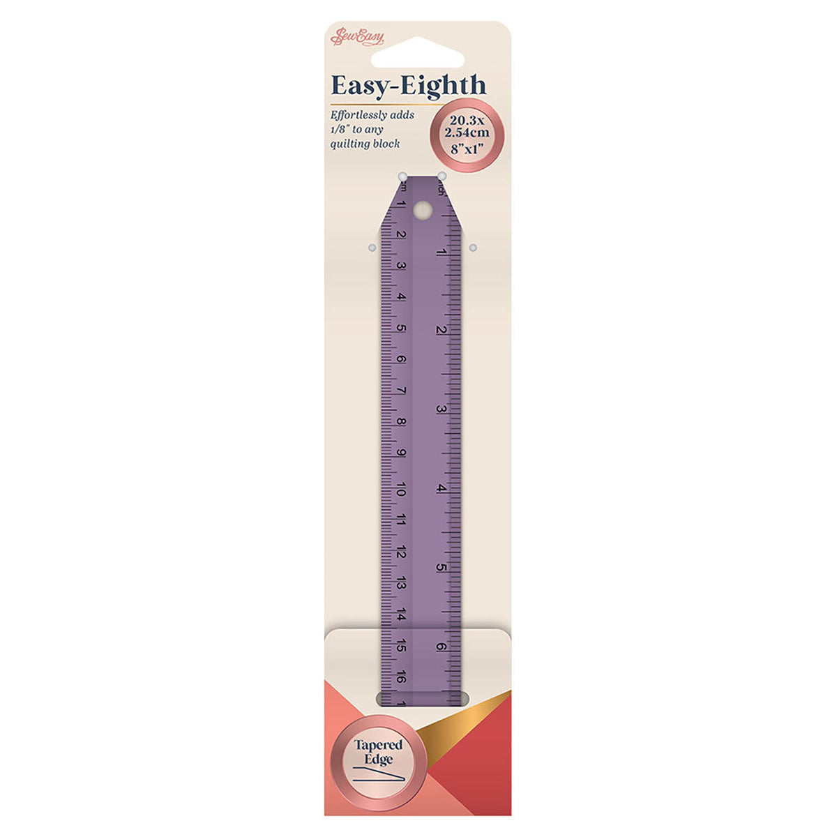 Sew Easy Easy-Eighth 8 x 1in quilting ruler