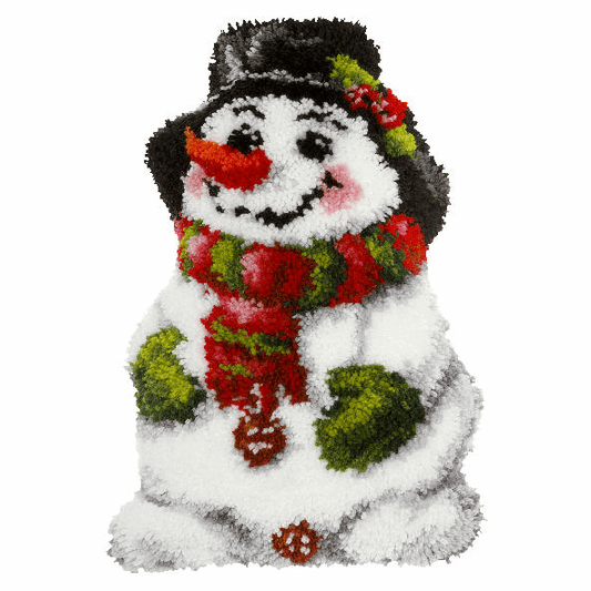 Latch Hook Cushion Kit - Snowman