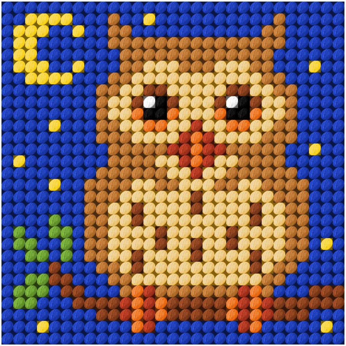 Orchidea My First Embroidery needlepoint kit with printed Owl design
