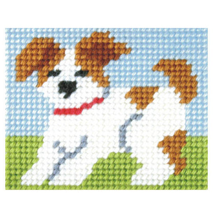 Orchidea My First Embroidery needlepoint kit with printed Puppy design