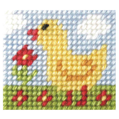 Orchidea My First Embroidery needlepoint kit with printed Little Chick design