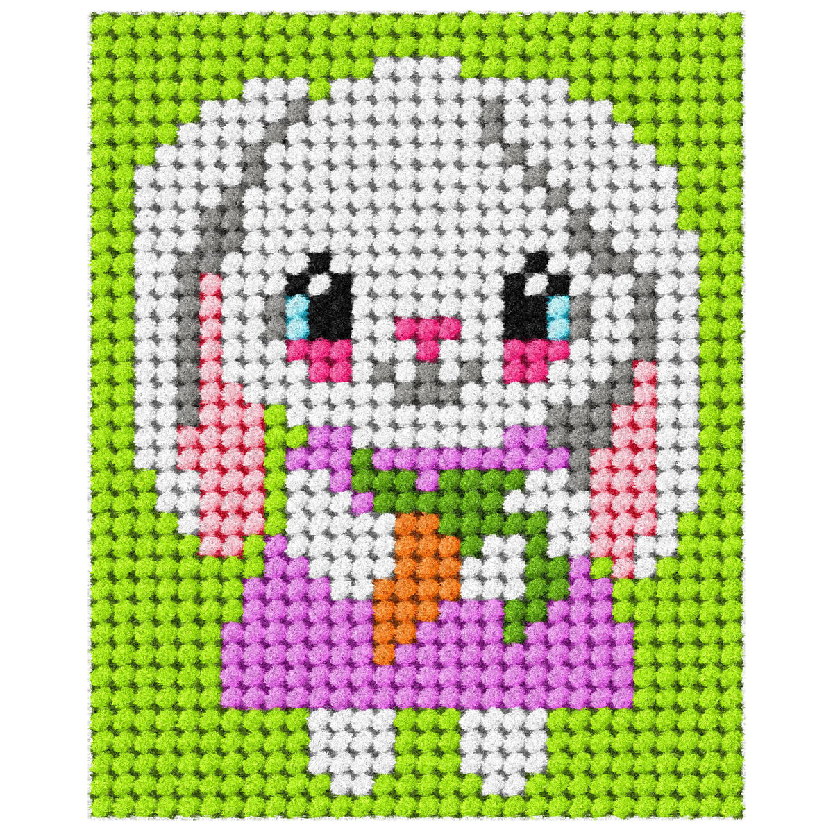 Orchidea My First Embroidery needlepoint kit with printed rabbit design