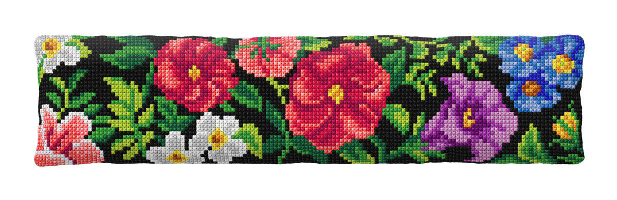 Orchidea Quickpoint cushion kit with flowers design