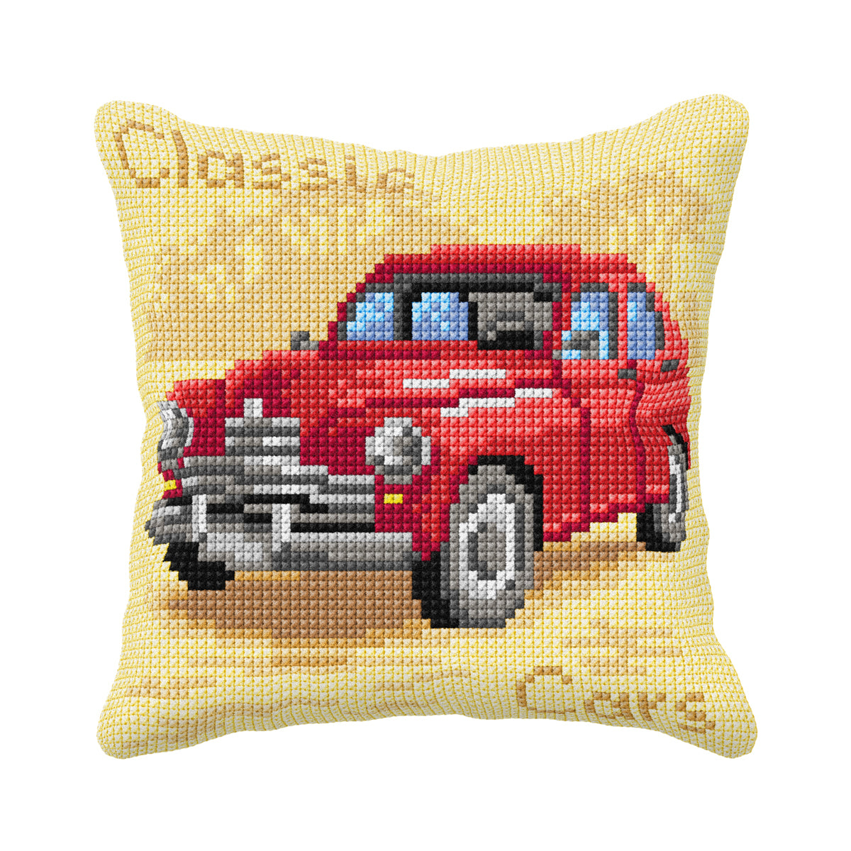 Orchidea Quickpoint cushion kit with red car design