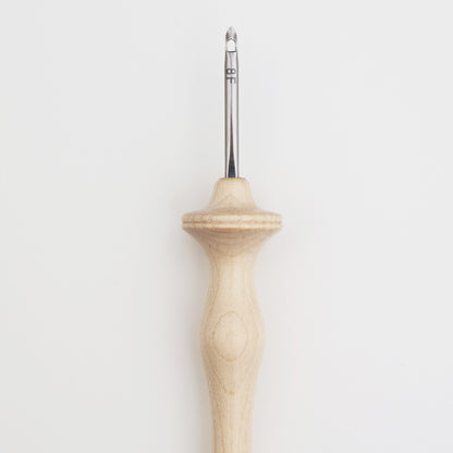 Oxford natural wood punch needle with stainless steel tip