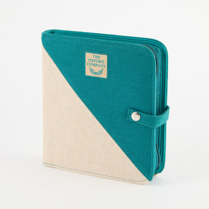 Oxford punch needle set in a zipped cotton tool case