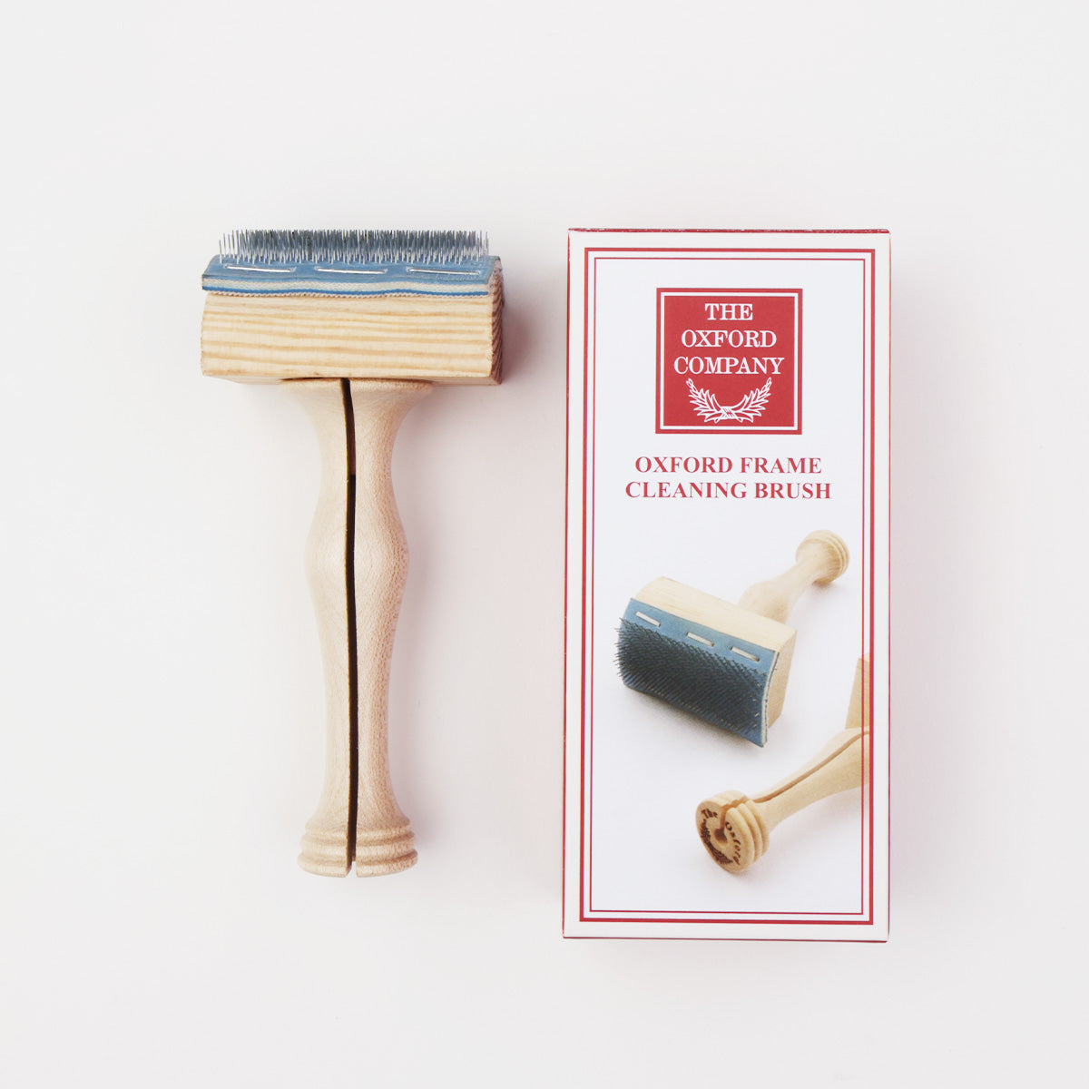 Oxford gripper frame cleaning brush with wooden handle
