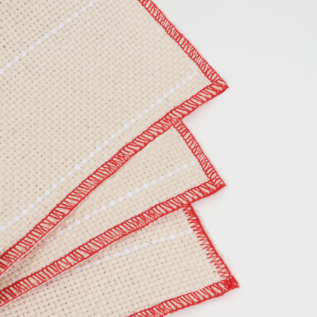 Oxford monk's cloth with white guide lines