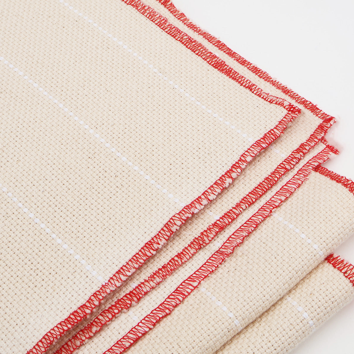 Oxford monk's cloth with white guide lines