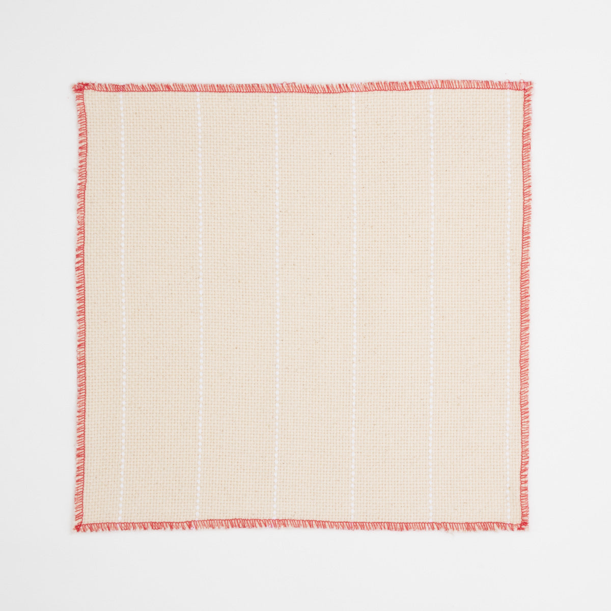 Oxford monk's cloth with white guide lines