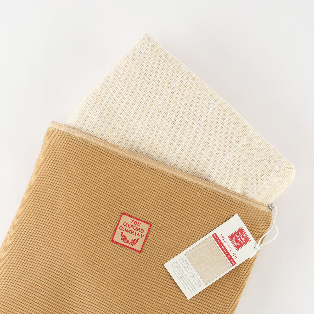 Oxford monk's cloth with white guide lines