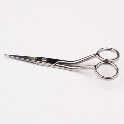 Stainless steel scissors with bent handles