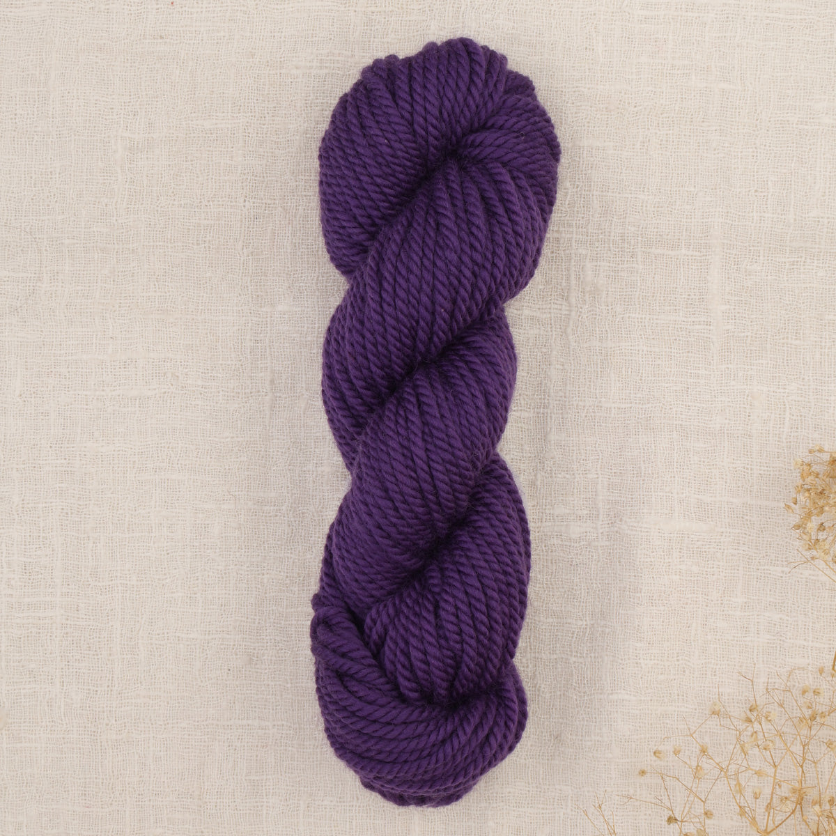 Skein of punch needle rug yarn in Galaxy