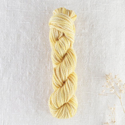 Skein of variegated Sweet Butter punch needle rug yarn