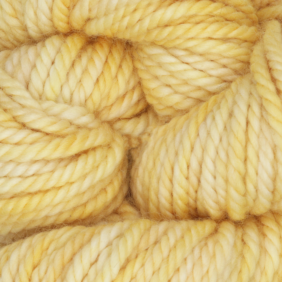 Skein of variegated Sweet Butter punch needle rug yarn