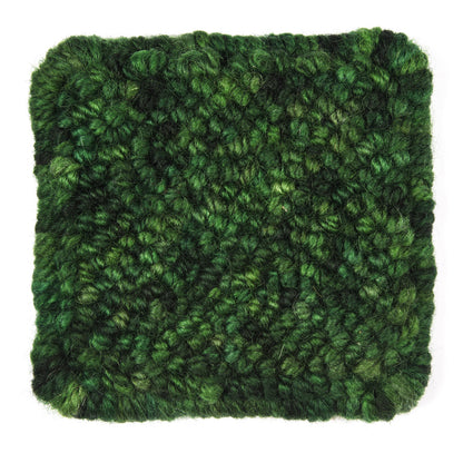 Skein of variegated Club Moss Dark rug weight punch needle wool yarn