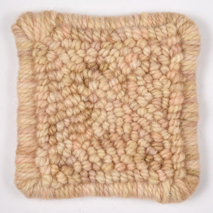 Skein of variegated Desert Sands rug weight punch needle wool yarn
