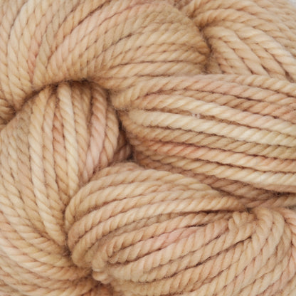 Skein of variegated Desert Sands rug weight punch needle wool yarn