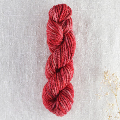 Skein of variegated Red Snapper punch needle rug yarn