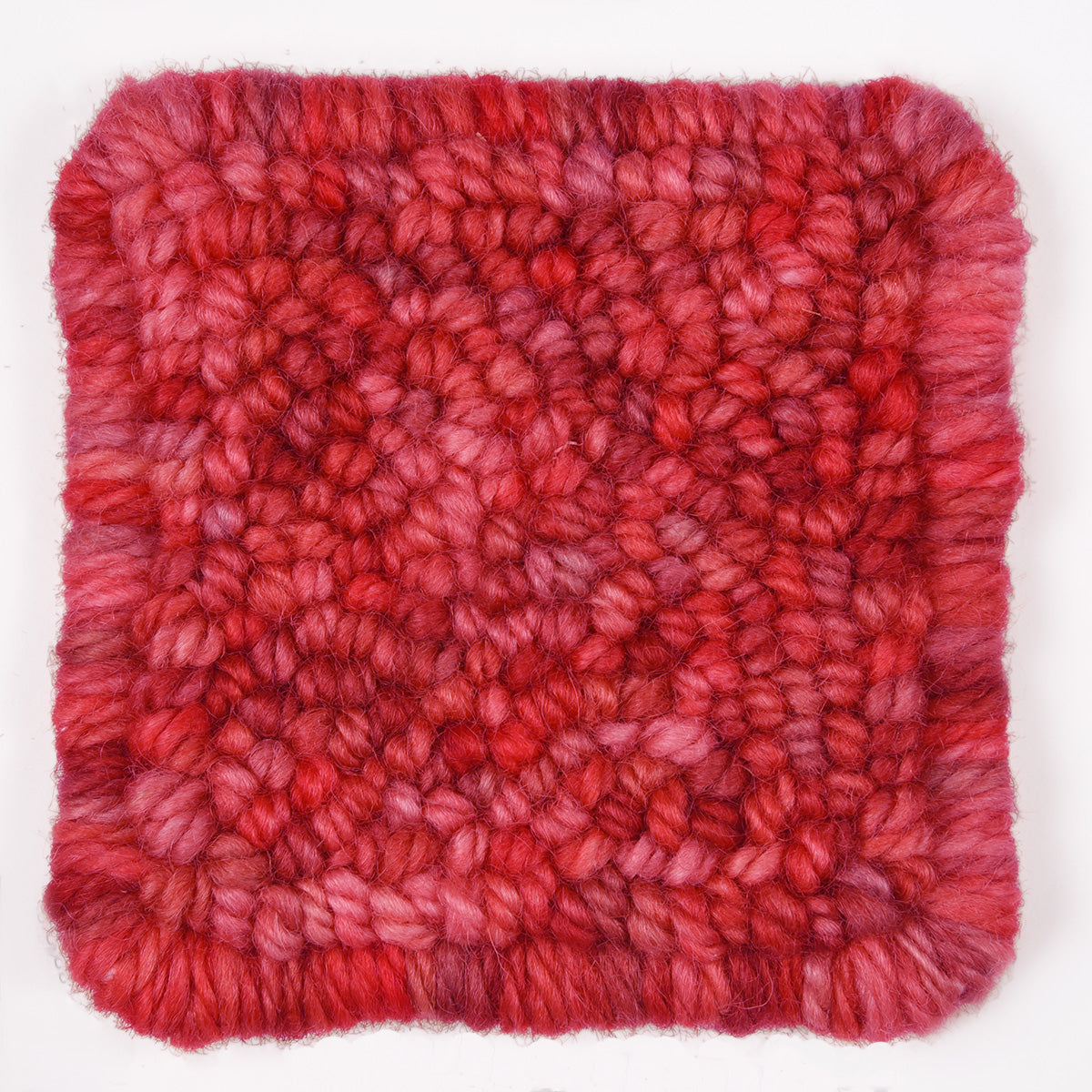 Skein of variegated Red Snapper punch needle rug yarn