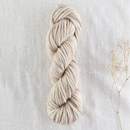 Skein of variegated Smokey Extra Light punch needle rug yarn