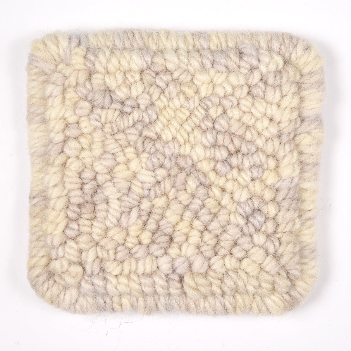 Skein of variegated Smokey Extra Light punch needle rug yarn