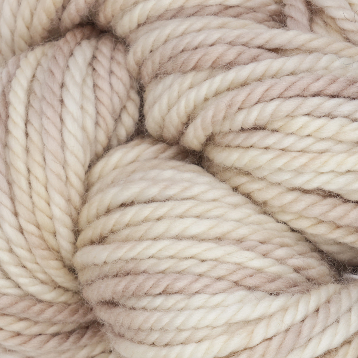 Skein of variegated Smokey Extra Light punch needle rug yarn