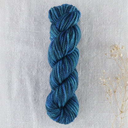 Skein of variegated Summer Day punch needle rug yarn