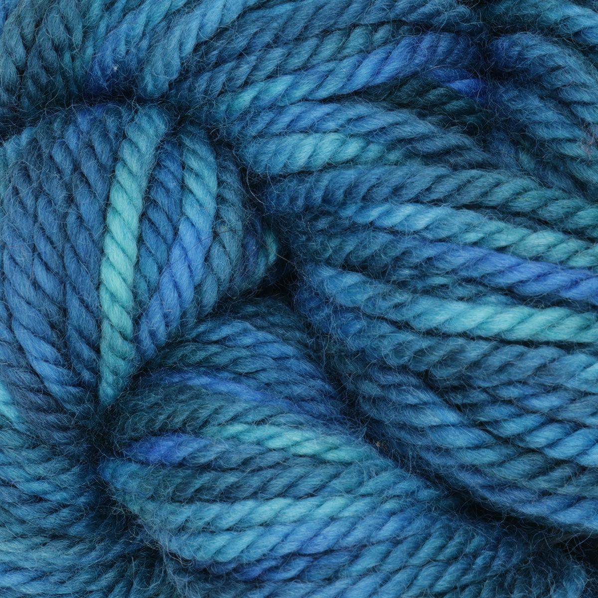 Skein of variegated Summer Day punch needle rug yarn