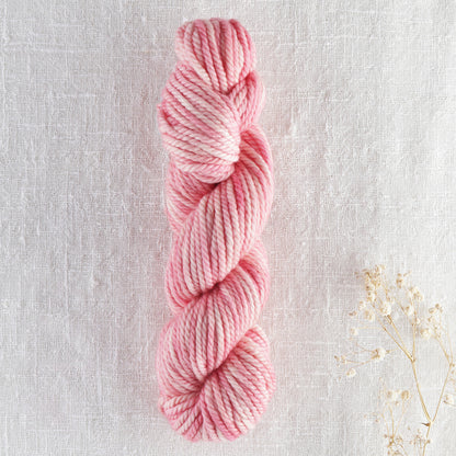 Skein of variegated Tea Cup punch needle rug yarn
