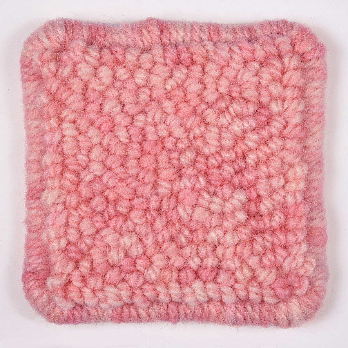 Skein of variegated Tea Cup punch needle rug yarn