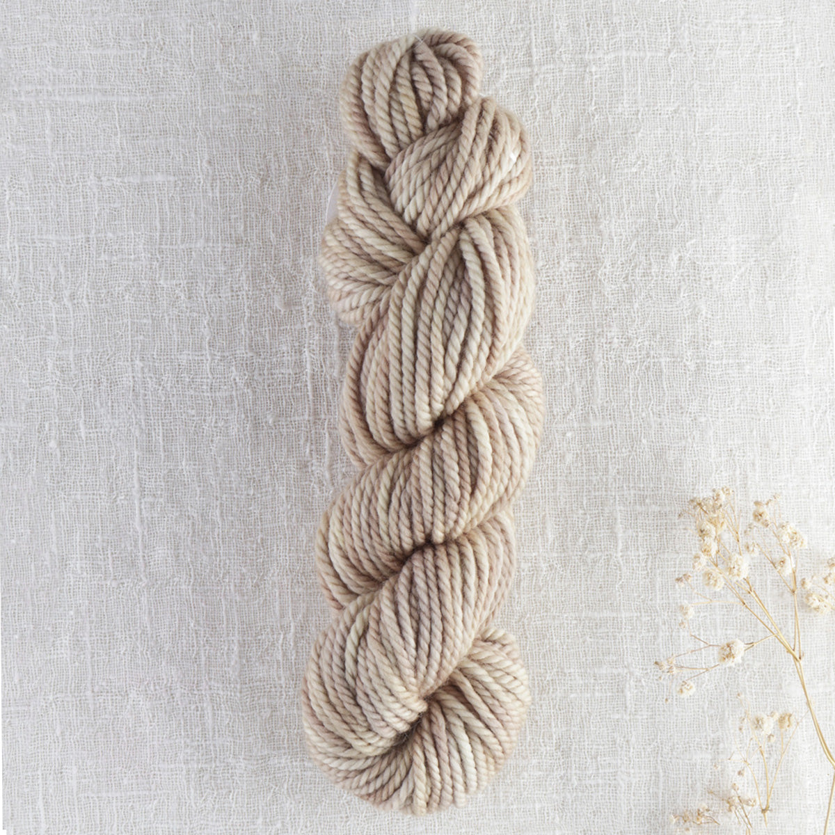 Skein of variegated Tumble Weed punch needle rug yarn