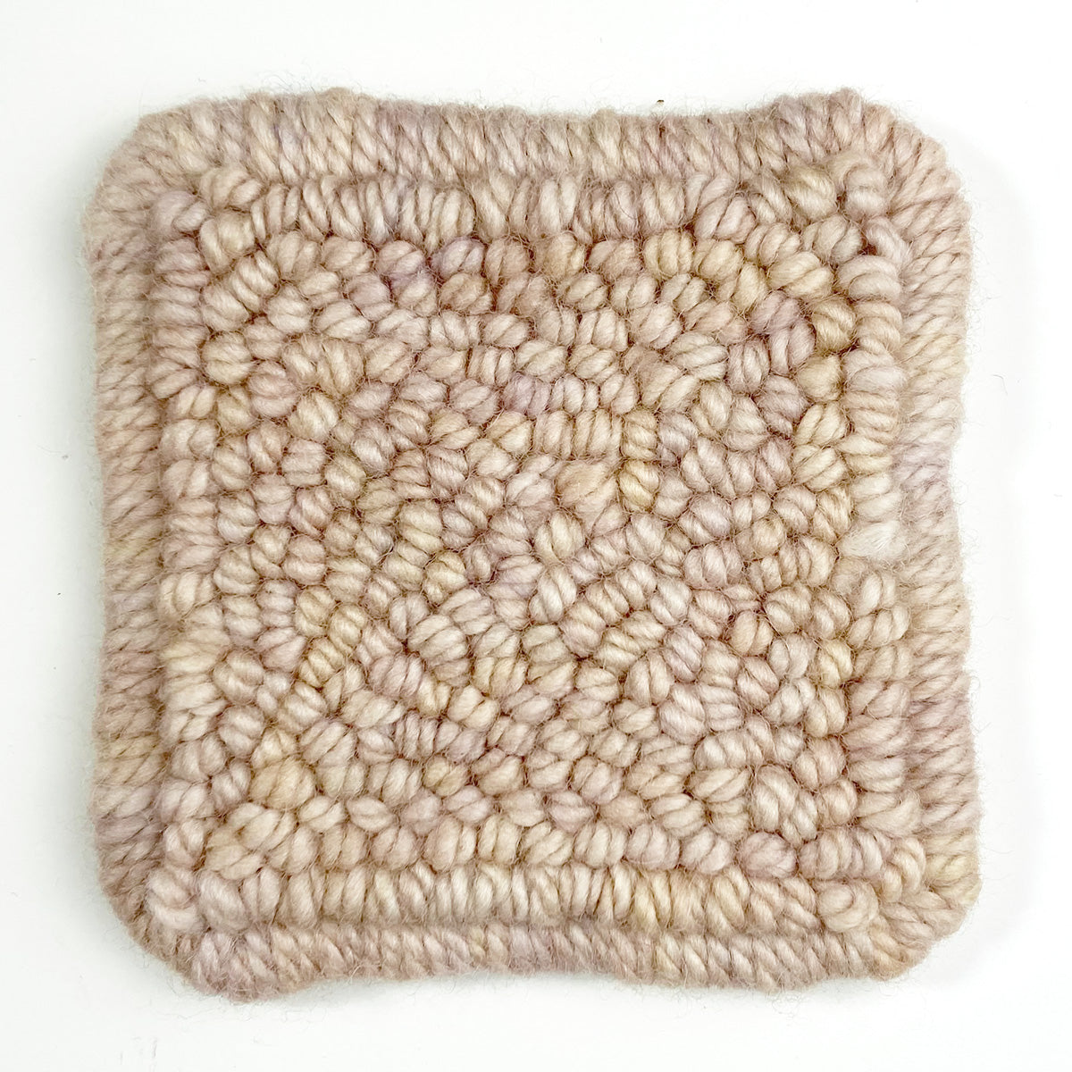 Skein of variegated Tumble Weed punch needle rug yarn