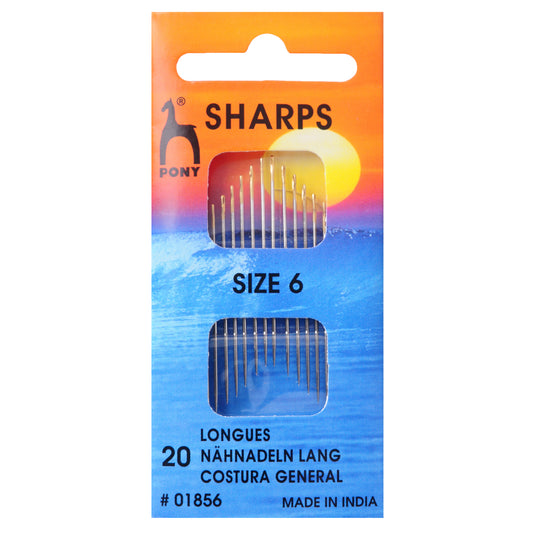 Packet of Pony gold eye sharps hand sewing needles