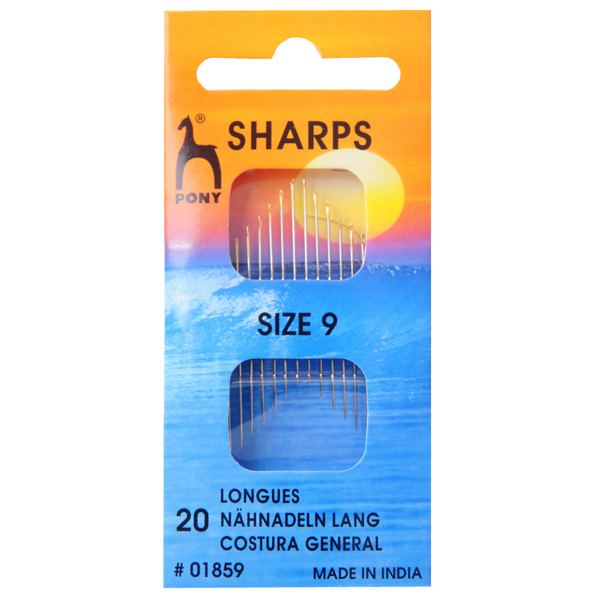 Packet of Pony gold eye sharps hand sewing needles