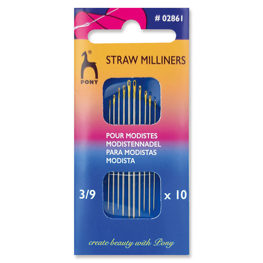 Packet of Pony gold eye milliners hand sewing needles