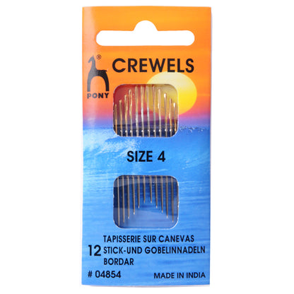 Packet of Pony gold eye crewels hand sewing needles