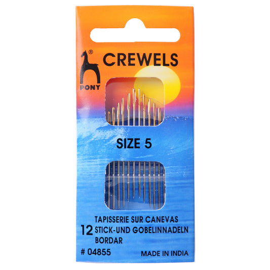 Packet of Pony gold eye crewel hand sewing needles