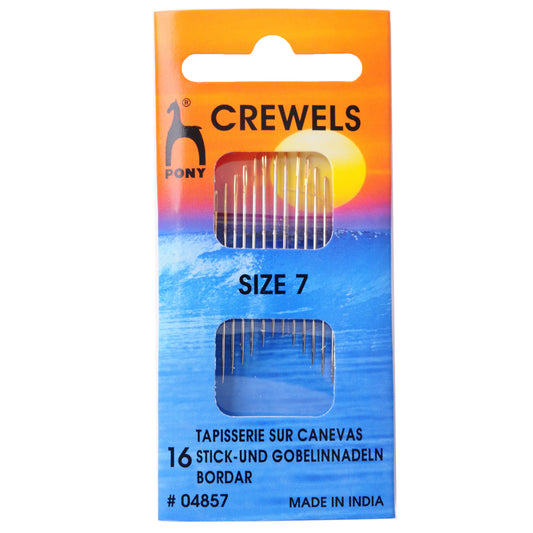 Packet of Pony gold eye crewel hand sewing needles
