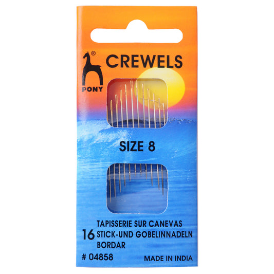 Packet of Pony gold eye crewel hand sewing needles