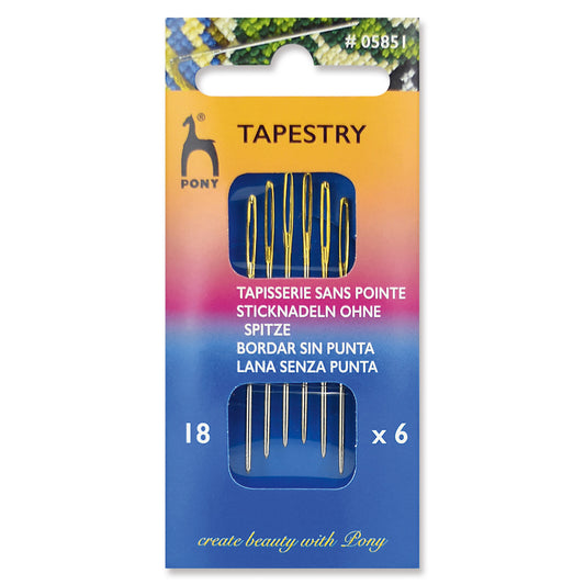 Packet of Pony gold eye tapestry needles