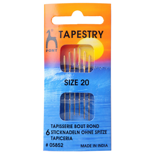 Packet of Pony gold eye tapestry needles