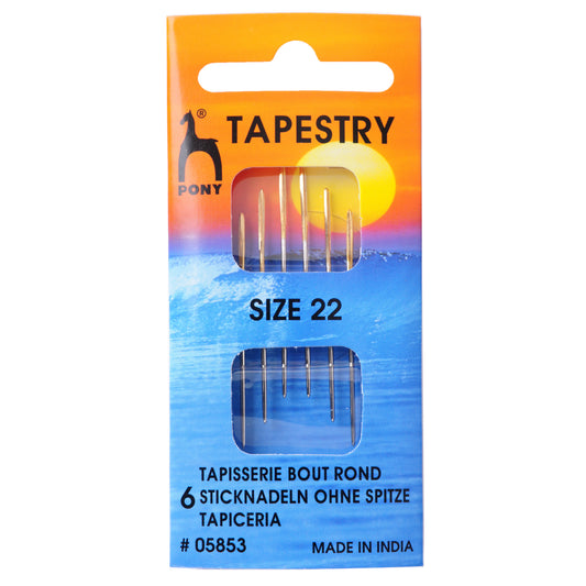 Packet of Pony gold eye tapestry needles