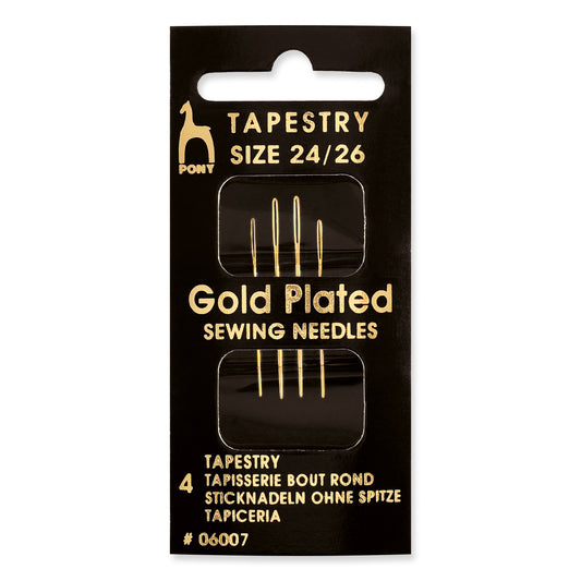 Packet of Pony gold plated tapestry needles
